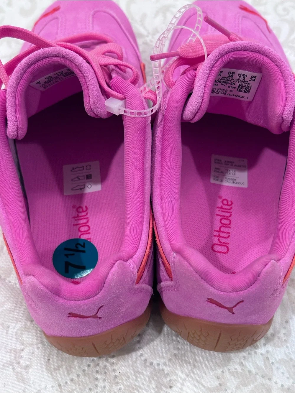 Puma Speedcat OG Casual Shoes Women’s 7.5 Pink Pixel Glowing Red Leather - NWT